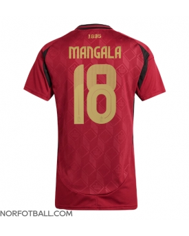 Billige Fotballdrakt Belgia Orel Mangala #18 Replika Hjemmedrakt Dame EM 2024 Kortermet
